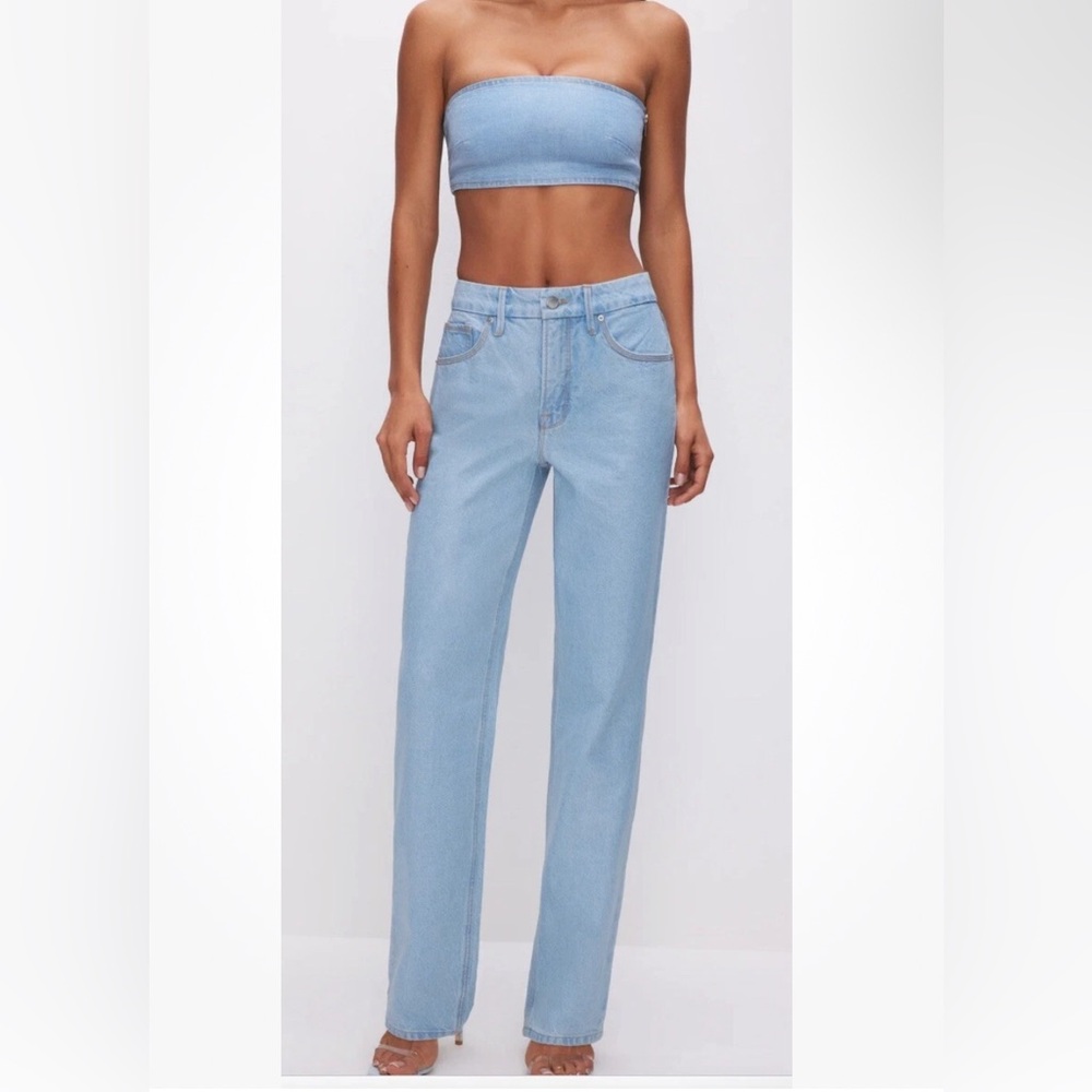 good american GOOD ’90s RELAXED COATED JEANS 0/25 $169